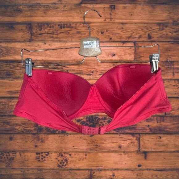5 for $25🔥40C Hot Pink Strapless Wired Bra - Picture 2 of 5